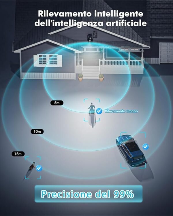 YESYAMO 2K Cámara Vigilancia WiFi Exterior Solar con Batería - Image 2