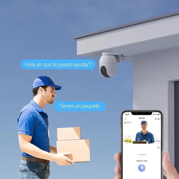 EZVIZ Cámara Vigilancia WiFi Exterior 360° - Image 3