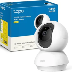 TP-Link TAPO C200 - Cámara IP WiFi 360° Cámara de Vigilancia FHD 1080p,Visión nocturna, Notificaciones en tiempo real, Admite tarjeta SD,Detección de movimiento,Control Remoto,Compatible con Alexa